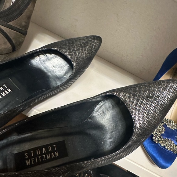Stuart weitzman leather patterned heels - Picture 4 of 5